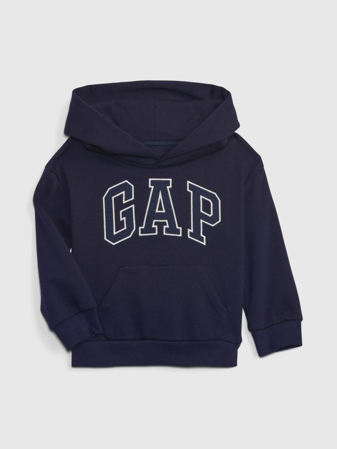 Hoodie med logotyp för baby och småbarn
