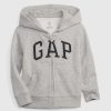 Hoodie med mjuk logotyp för baby och småbarn