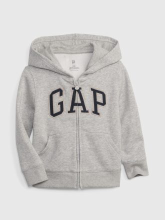 Hoodie med mjuk logotyp för baby och småbarn
