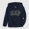 Hoodie med mjuk logotyp för baby och småbarn