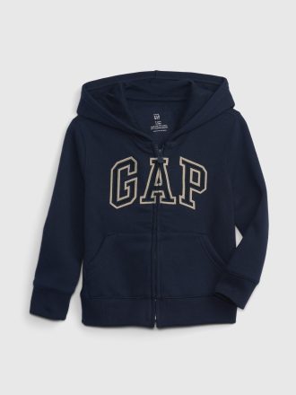 Hoodie med mjuk logotyp för baby och småbarn