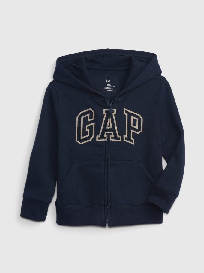 Hoodie med mjuk logotyp för baby och småbarn