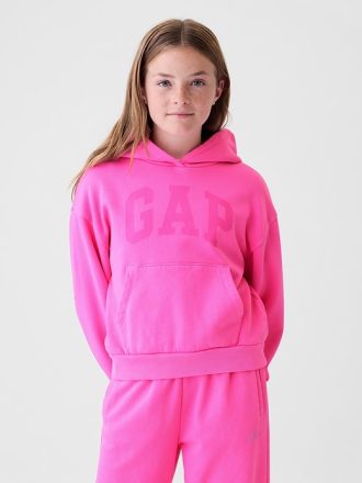 Hoodie med mjuk logotyp för barn