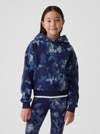 Hoodie med mjuk logotyp för barn