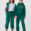 Hoodie med vintage mjuk atletisk logotyp för barn