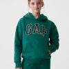 Hoodie med vintage mjuk atletisk logotyp för barn