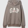 Hoodie med vintage mjuk atletisk logotyp för barn
