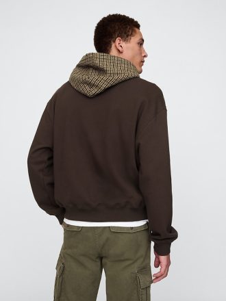 Houndstooth logo-huvtröja