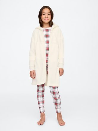 Huvtröja för barn, återvunnen Sherpa-logotyp