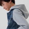 Ikon jeansjacka med huva för barn