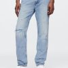 Järnvägsrandiga raka Carpenter-jeans