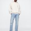 Järnvägsrandiga raka Carpenter-jeans