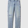 Järnvägsrandiga raka Carpenter-jeans