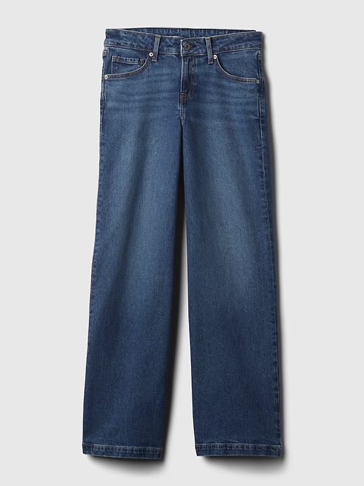 Jeans med vida ben i låga ben Jeans med vida ben i låga ben