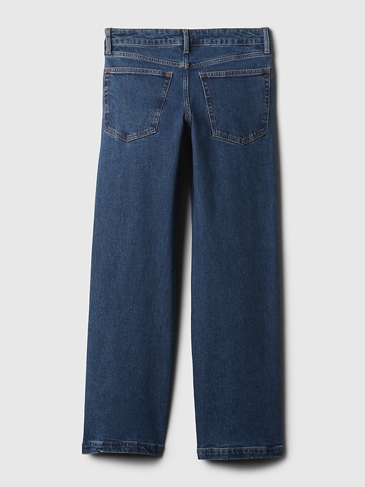 Jeans med vida ben i låga ben Jeans med vida ben i låga ben