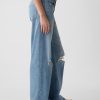 Jeans med vida ben i låga ben Jeans med vida ben i låga ben