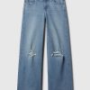 Jeans med vida ben i låga ben Jeans med vida ben i låga ben