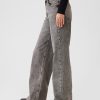 Jeans med vida ben med hög resning Jeans med vida ben med hög resning