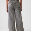 Jeans med vida ben med hög resning Jeans med vida ben med hög resning