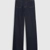Jeans med vida ben med hög resning Jeans med vida ben med hög resning
