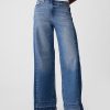 Jeans med vida ben med hög resning Jeans med vida ben med hög resning