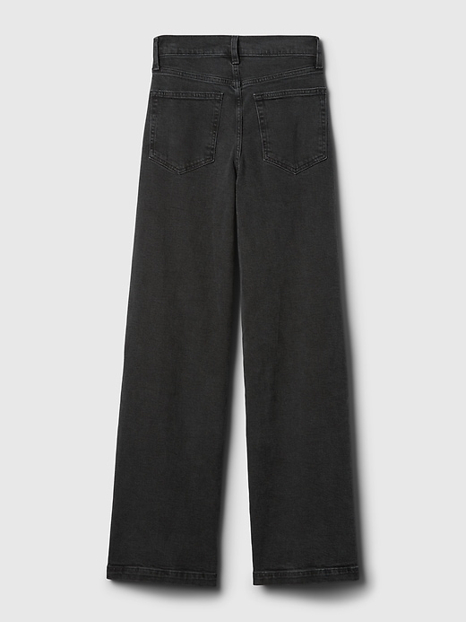 Jeans med vida ben med hög resning Jeans med vida ben med hög resning