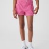 Jeansshorts i hög höjd för barn