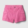 Jeansshorts i hög höjd för barn