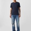 Jersey T-shirt med rund hals