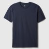Jersey T-shirt med rund hals
