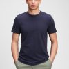 Jersey T-shirt med rund hals