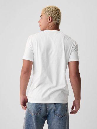 Jersey T-shirt med rund hals