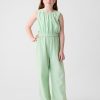 Jumpsuit i linne-bomull för barn