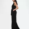 Jumpsuit med V-ringad sammet