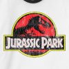 Jurassic Park Klassisk Logografisk Ringer T-shirt