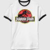 Jurassic Park Klassisk Logografisk Ringer T-shirt