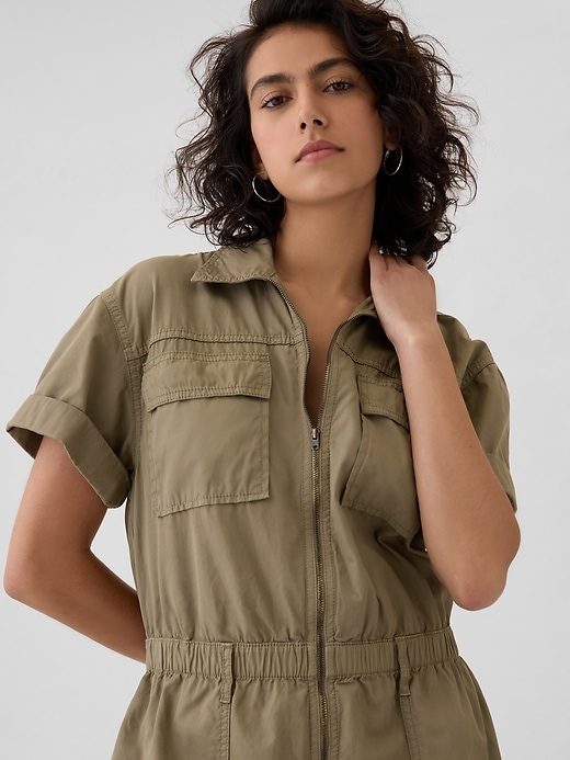 Khaki Utility Jumpsuit Khaki Utility Jumpsuit