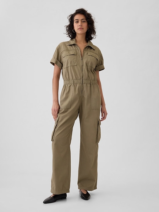 Khaki Utility Jumpsuit Khaki Utility Jumpsuit