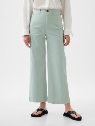 Khakis vid ankel med breda ben