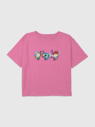 Kid Power Puff Girls Winter Cuties Grafisk Boxy Crop T-shirt