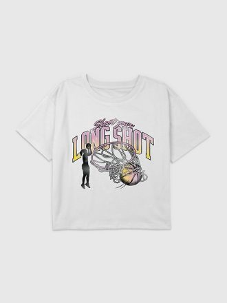 Kids Basket Long Shot Grafisk Boxy Crop Tee