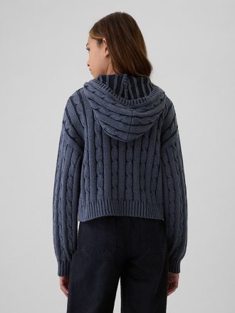 Kids Cable Knit Cropped Sweater
