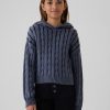 Kids Cable Knit Cropped Sweater