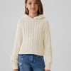 Kids Cable Knit Cropped Sweater
