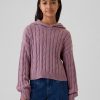 Kids Cable Knit Cropped Sweater