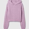 Kids Cable Knit Cropped Sweater