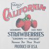 Kids California Strawberries Grafisk Boxy Crop Tee