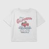 Kids California Strawberries Grafisk Boxy Crop Tee