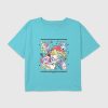 Kids Care Bears Tattoo Flash Graphic Boxy Crop T-shirt