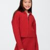 Kids CashSoft Cable Knit Sweater Hoodie